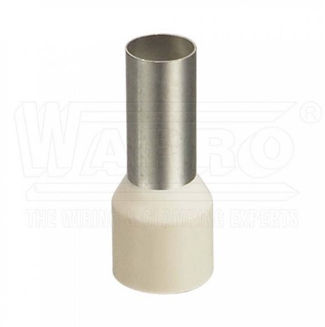 DUI-0.75-8-100 bi lisovací dutinka s izolací PP (polypropylen), 0,75 mm², d: 8 mm, bí
