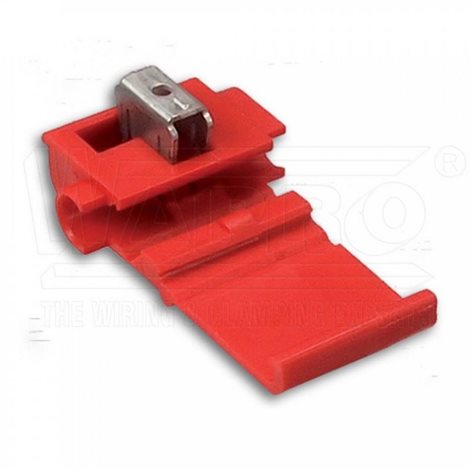 ZSVO-D-15 Cu svorka zářezová izolovaná, s dvojitým břitem, 0,5 - 1,5 mm², červená