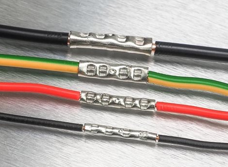SPL-1.5-25 lisovací spojka Cu pocínovaná lehčená, neizolovaná, 1,5 mm², d: 25 mm 2