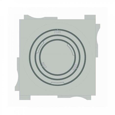WFLI21-6868-7 stavebnicová přírubová vložka WAPRO-FLANGE pro WFL-21, 68 x 68 mm, 1x M32/M4 1