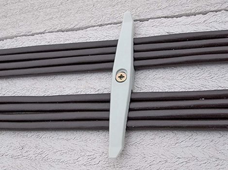 CNFI-D-16 plastový kabelový úchyt CONDOR Double-Fix, pro max. 16 vedení CYKY (NYM) 3x1,5mm 2
