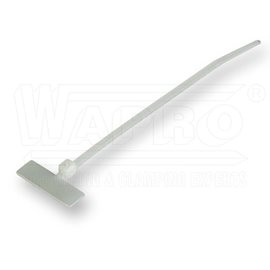 WT-MP-110MC(MCV-110) pásky s popisovacím štítkem, 110x2,5mm, štítek 25x8mm za zámkem, nylon 66, přír