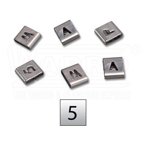 WR1-5 (AE040) nerezový popisovací systém Wapro Easy Read - znak 