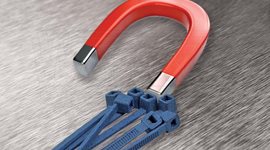 WT-MD-150IC detekovatelné plastové vázací pásky MAGNETIC s příměsí kovu, 140 x 3,5 mm, pol