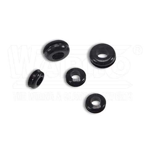 POM-1006 (GM-1006) průchodka, Ø otvoru 10,0 mm / kabel Ø 6,4 mm, otevřená, měkče 1