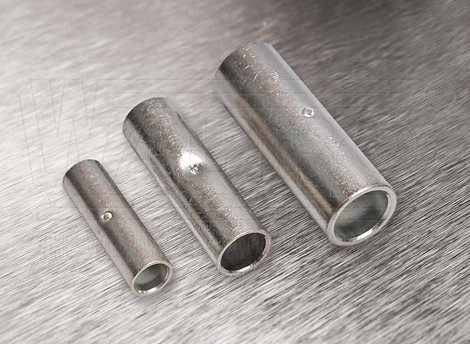 SPL-2.5-25 lisovací spojka Cu pocínovaná lehčená, neizolovaná, 2,5 mm², d: 25 mm 1