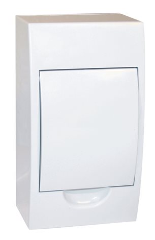 RA 4 Rozváděč na povrch 4 moduly SPACE, IP30, okénko plné, bílá