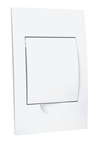 RU 4 Rozváděč do zdi 4 moduly SPACE, IP30, okénko plné, bílá