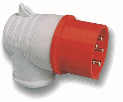 8015-6 vidlice úhlová 5-pólová, 16A / 400V, 6h, IP44