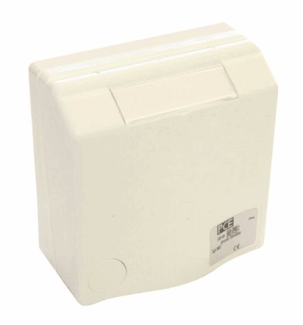 843108gv zásuvka vestavná designová, 3-pólová, 16A / 230V, IP44, CZ standard, šedá