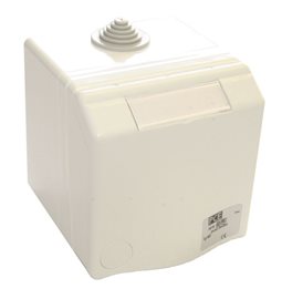 865-6gv zásuvka nástěnná designová, 5-pólová, 16A / 400V, 6h, IP44, šedá