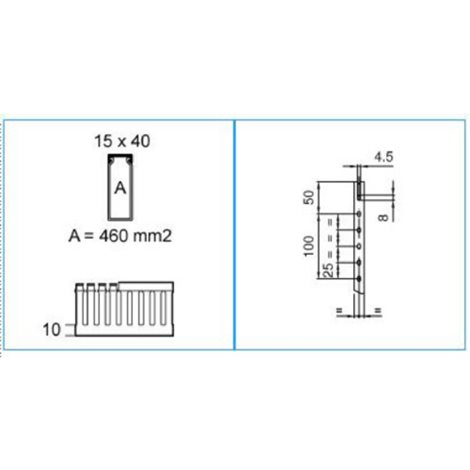 T1 15X40 G 00674 Rozvaděčový kanál s širokou perforací 15x40 - šedá 3