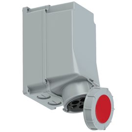 145-6 zásuvka nástěnná 5-pólová, 125A / 400V, 6h, IP67, bez průchodky, POWER TWIST