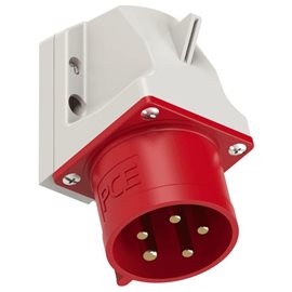 525-6 přívodka nástěnná 5-pólová, 32A / 400V, 6h, IP44