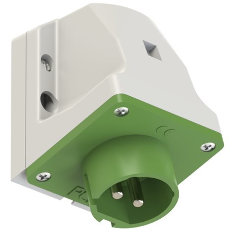 582-4v Přívodka nástěnná 2-pólová, 16A / 24/42V, 100-200Hz, 4h, IP44