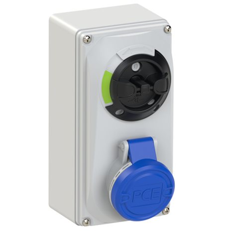 6113-6 zásuvka 3x16A 230V IP44 s blokováním