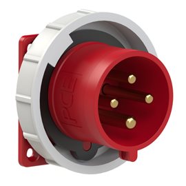 6242-6 přívodka vestavná 4-pólová, 32A / 400V, 6h, IP67, přímá, příruba 75x75mm
