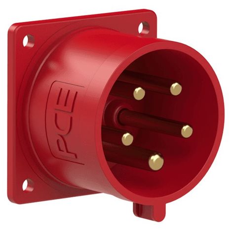 625-6 přívodka vestavná 5-pólová, 32A / 400V, 6h, IP44, přímá, příruba 70x70mm