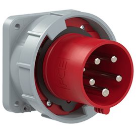 635-6 přívodka vestavná 5-pólová, 63A / 400V, 6h, IP67, přímá, příruba 100x100mm, POWER TW