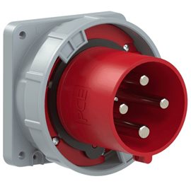 644-6 přívodka vestavná 4-pólová, 125A / 400V, 6h, IP67, přímá, příruba 120x120mm, POWER T