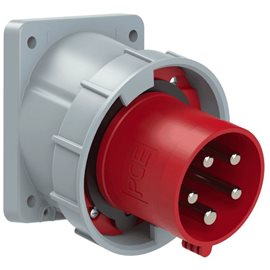 735-6 přívodka vestavná 5-pólová, 63A / 400V, 6h, IP67, šikmá, příruba 100x112mm, POWER TW