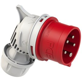 7425-6 vidlice 5-pólová, 32A / 400V, 6h, IP44, úhlová, s měničem fáze