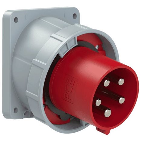 745-6 přívodka vestavná 5-pólová, 125A / 400V, 6h, IP67, šikmá, příruba 120x130mm, POWER T