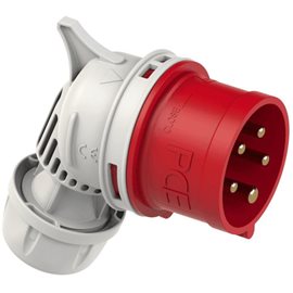 8025-6 Vidlice úhlová 5-pólová, 32A / 400V, 6h, IP44