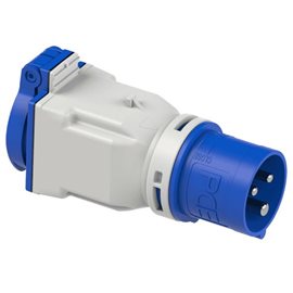9433101 adaptér 16A/230V 3p na zásuvku 230V/16A CZ standard, IP44