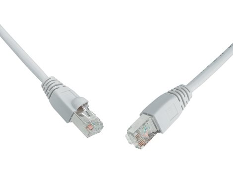 C5E-155GY-1MB Patch kabel UTP CAT5e 1m šedý, s litou ochranou, non-snagproof