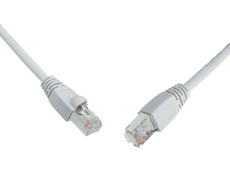 C5E-155GY-5MB Patch kabel UTP CAT5e 5m šedý, s litou ochranou, non-snagproof