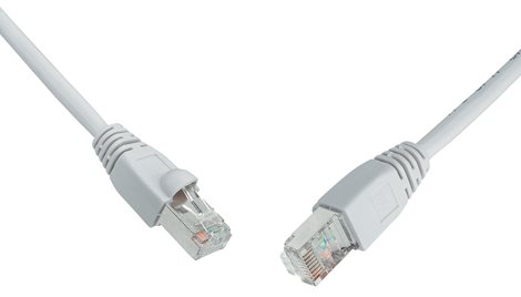 C6-315GY-1MB Patch kabel SFTP CAT6 1m šedý, s litou ochranou, snag-proof