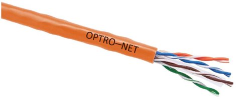 7999076B/500 Kabel OPTRO-NET CAT6 U/UTP LSOH B2ca AWG23, drát, cívka 500m