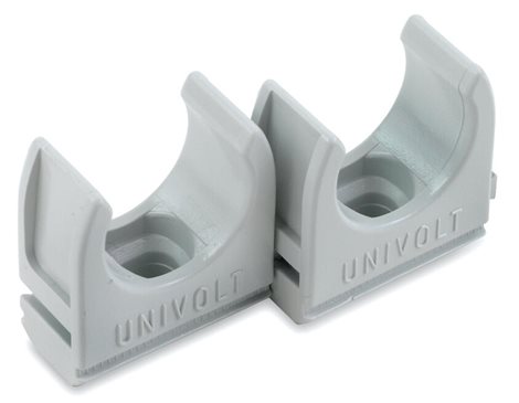 CL40GR Příchytka-klip CL DN40 PVC GY
