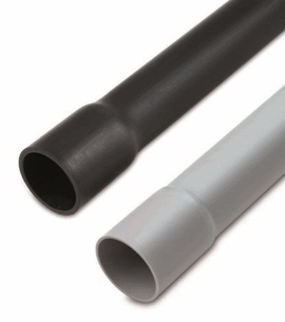 UPRMS32SW Trubka tuhá UPRMS DN32 PVC BK UV 1250 N -25 AŽ 60°C hrdlovaná černá