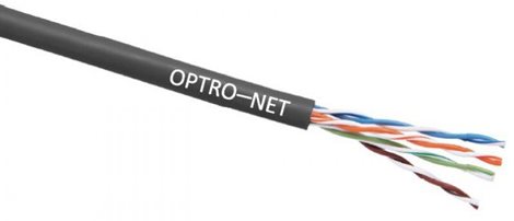 49219 (SXKD-5E-UTP-PE) Kabel CAT5E U/UTP PE SOL AWG24 venkovní černý 305m