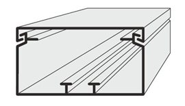 LV 100x60 Elektroinstalační profil 100x60mm