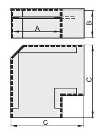 LV 25x20 úhel plochý