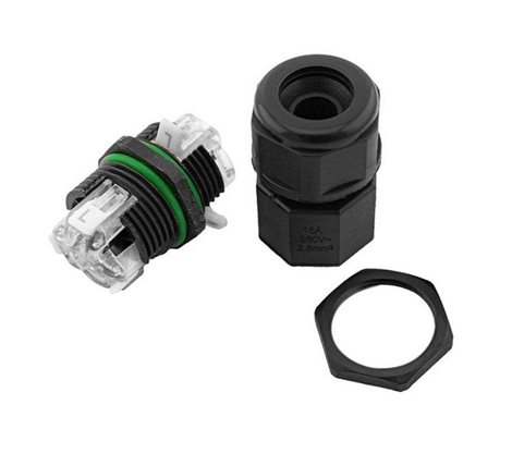 FK-SP3P-IP68 Kabelová spojka IP68, do panelu, 3x2,5mm2; 250V, 16A, bezšroubová 3