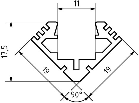 AL-11/R-1m (rohový) 2