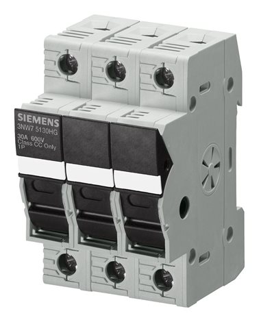 3NW7533-0HG fuse holder, Class CC, 3-pole, In: 30 A 10.3 X 38.1