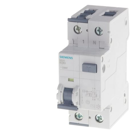 5SU1354-4KK16 RCBO elm, 10 kA, 1P+N, type F 1