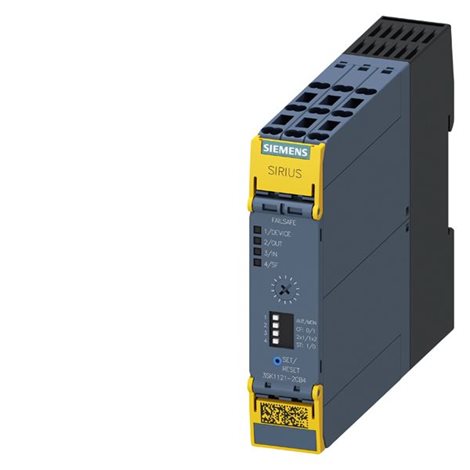 3SK1121-2CB44 SIRIUS SAFETY RELAY BASIC UNIT ADVANCED SERIES WITH TIME DELAY 5-300S 1