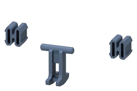 3RA2922-2H MECHANICAL CONNECTOR,  INTERLOCKING AT THE SIDE  FOR CONTACTORS 3RT202, 3RT232  1
