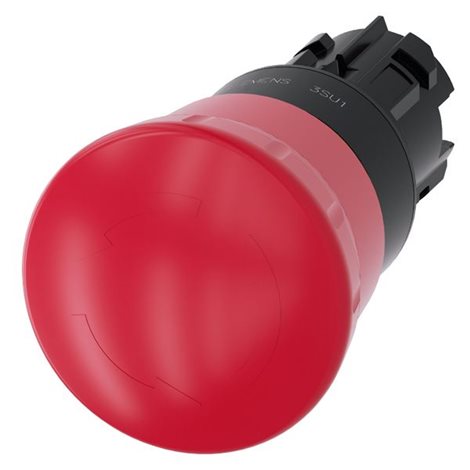 3SU1000-1HB20-0AA0 EM. STOP MUSHROOM PUSHBUTTON, 22MM, ROUND, PLASTIC 2