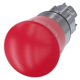 3SU1050-1HB20-0AA0 hřibové tlačítko nouzového zastavení 22 mm kov vysoký lesk červené 40mm
