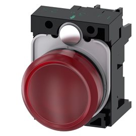 3SU1102-6AA20-1AA0 Indicator lights 22 mm round  plastic red LED 24 V AC/DC