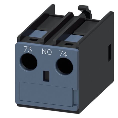 3RH2911-1AA10 AUX.SWITCH BLOCK,FRONT,1NO, CURR.PATH: 1NO, CONN. F. ABOVE 1