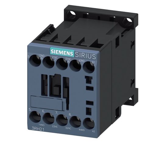 3RH2122-1AN20 CONTACTOR RELAY, 2NO+2NC, AC 220V, 50/60 HZ, SIZE S00, SCREW TERMINAL 1