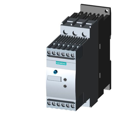 3RW3028-1BB14 SIRIUS SOFT STARTER, SIZE S0, 38A, 18.5KW/400V, 40 DEGREES, 200-480V AC, 110 2